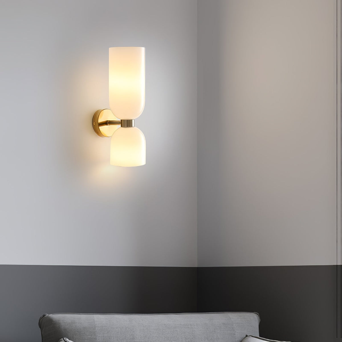 Zildes nórdico aplique de pared de vidrio con enchufe enchufable