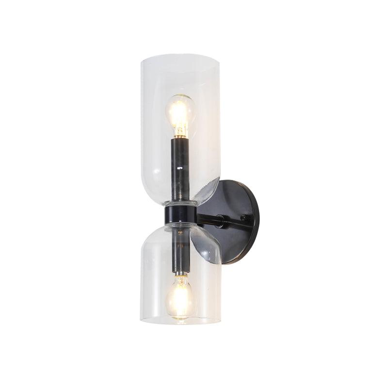 Bryn aplique de pared moderno minimalista de vidrio