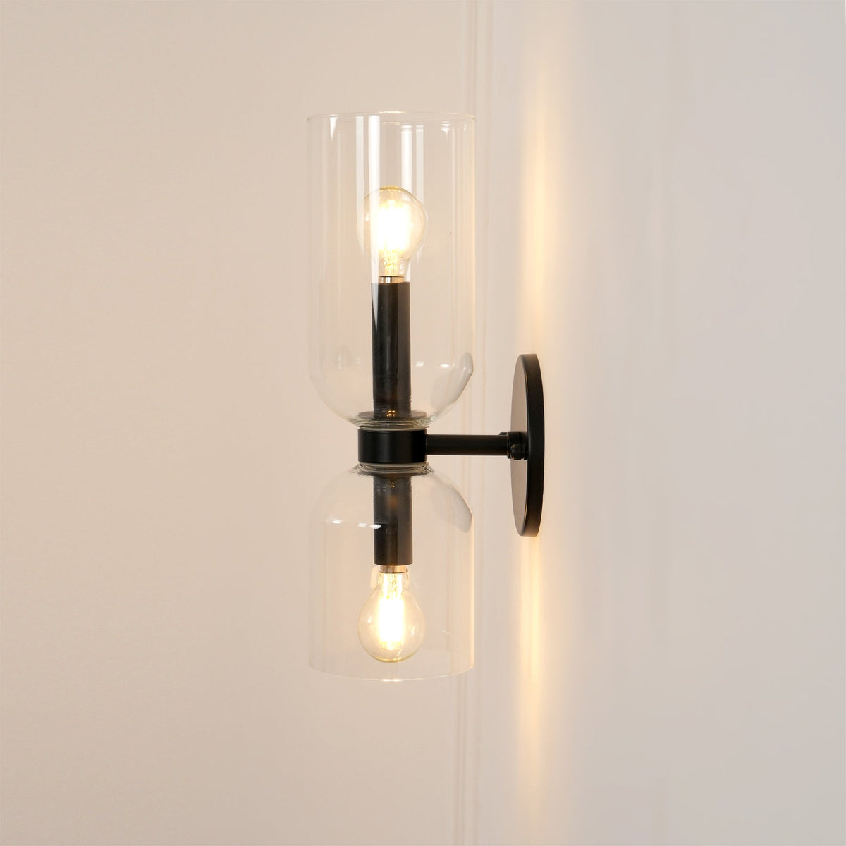 Zildes nórdico aplique de pared de vidrio con enchufe enchufable