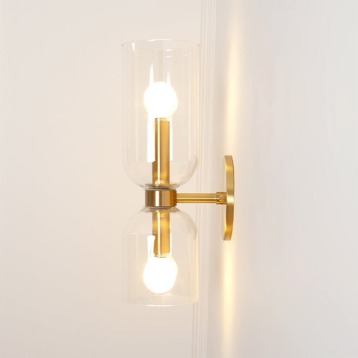 Zildes nórdico aplique de pared de vidrio con enchufe enchufable
