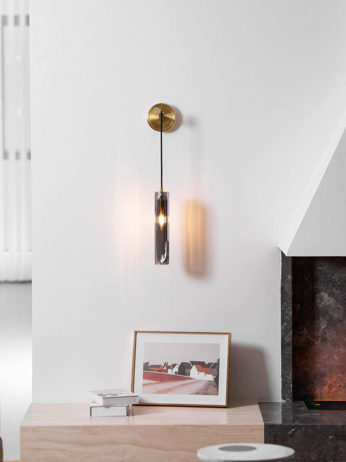 Zodorila aplique de pared moderno minimalista en cristal