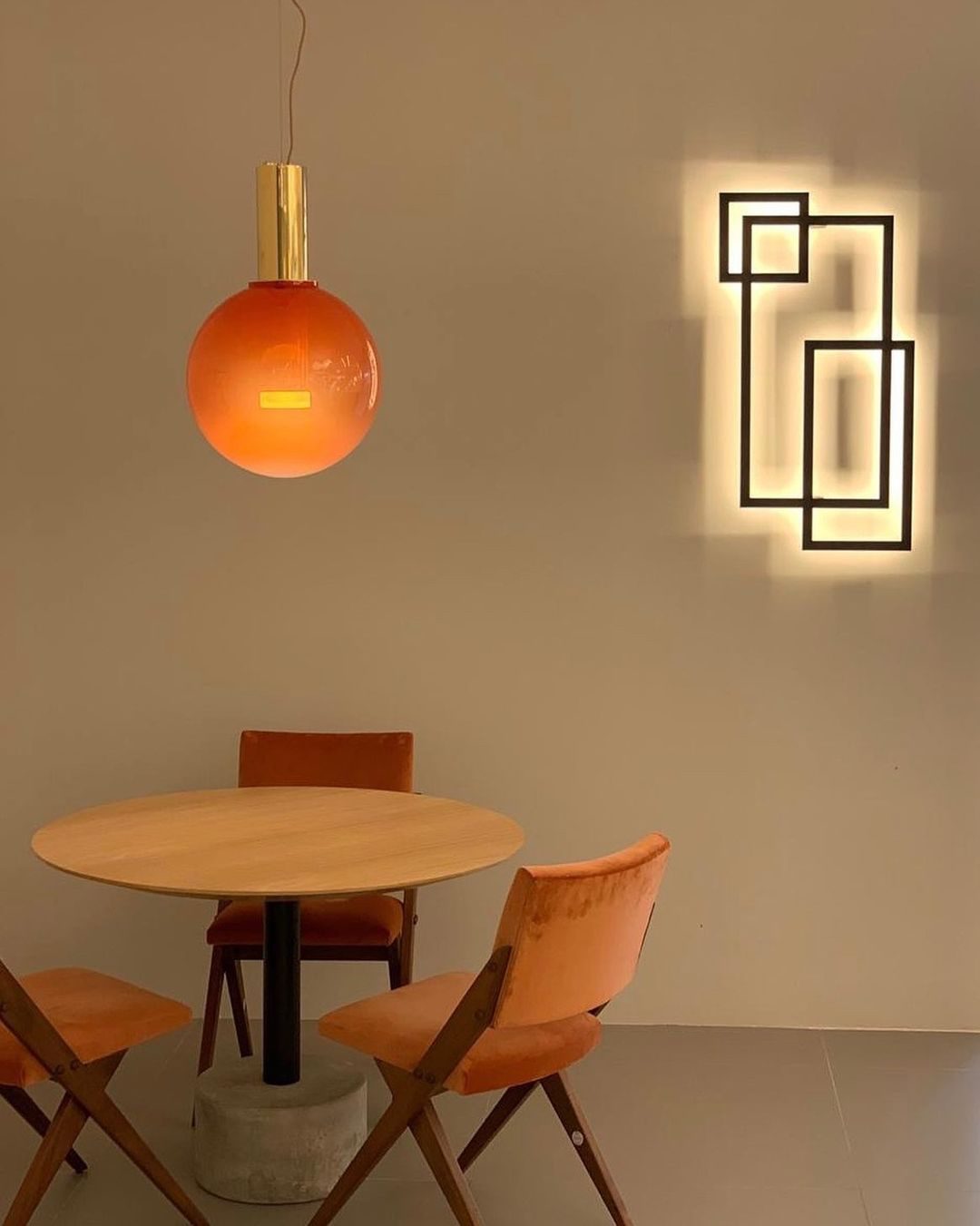 Aeris lámpara colgante minimalista de vidrio