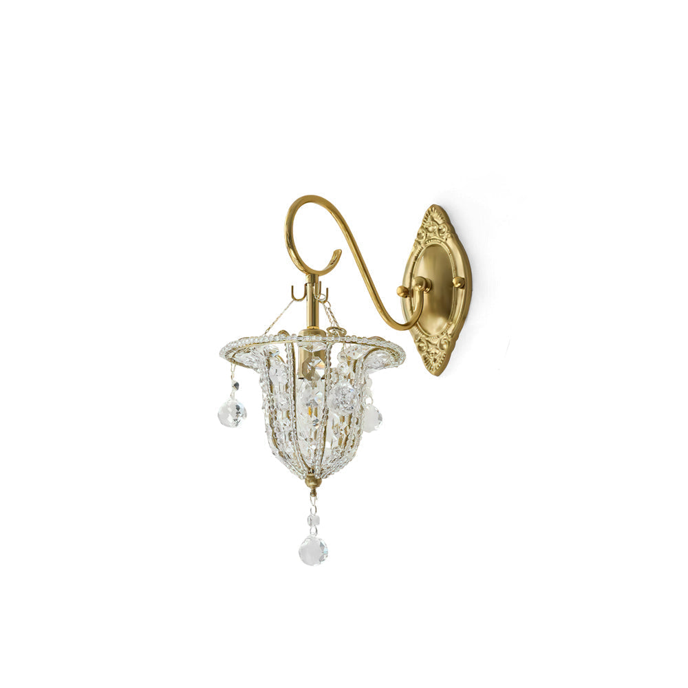 Arabella aplique de pared de cristal