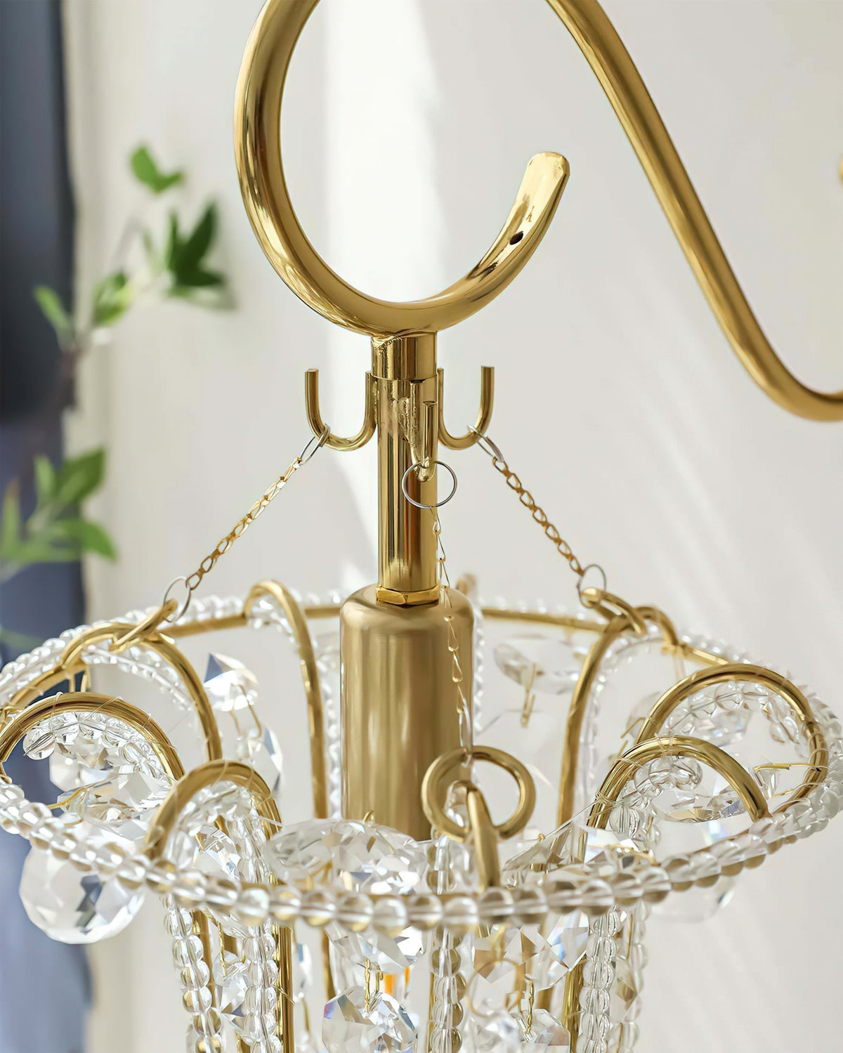 Arabella aplique de pared de cristal