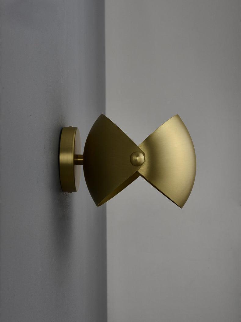 Casirette aplique de pared elegante en latón