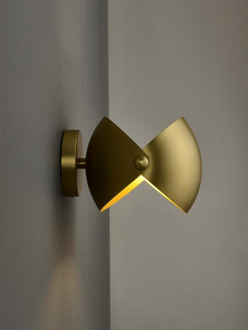 Casirette aplique de pared elegante en latón