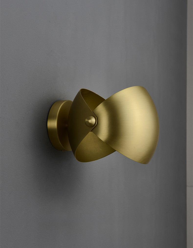 Casirette aplique de pared elegante en latón