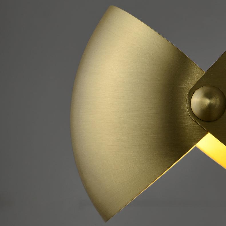 Casirette aplique de pared elegante en latón