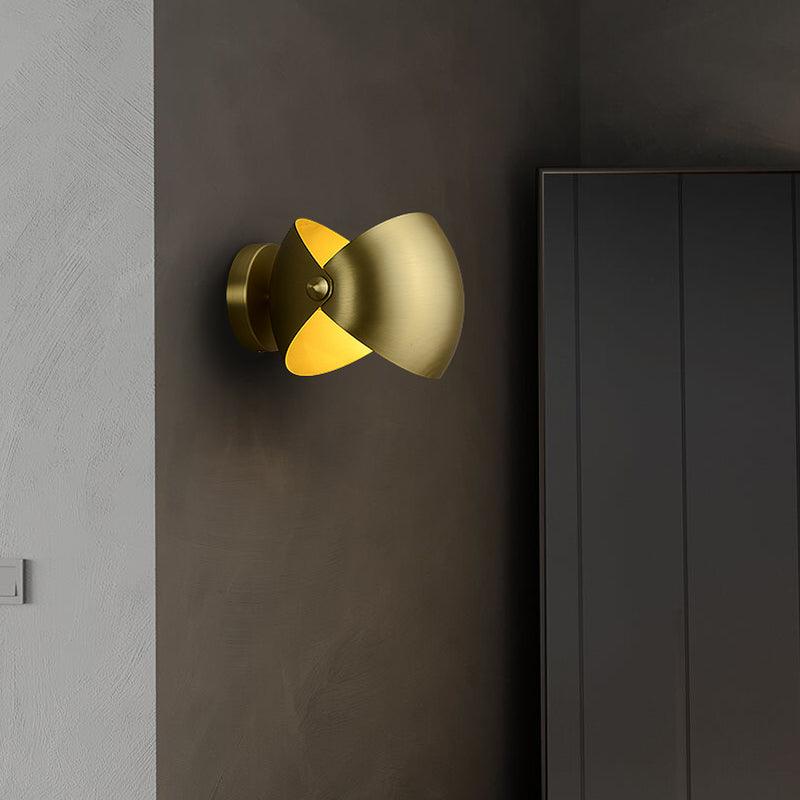Casirette aplique de pared elegante en latón
