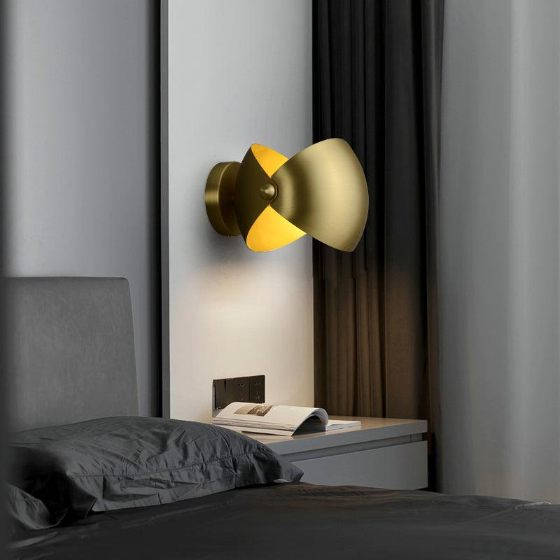 Casirette aplique de pared elegante en latón