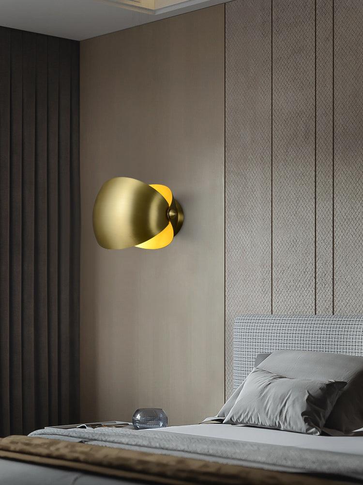 Casirette aplique de pared elegante en latón