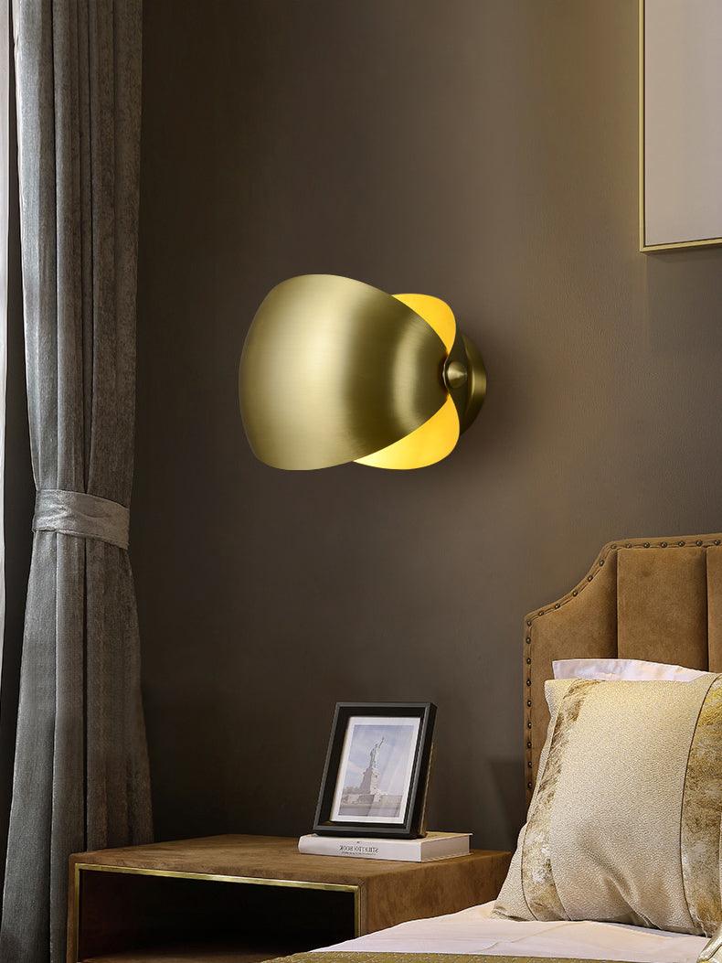 Casirette aplique de pared elegante en latón