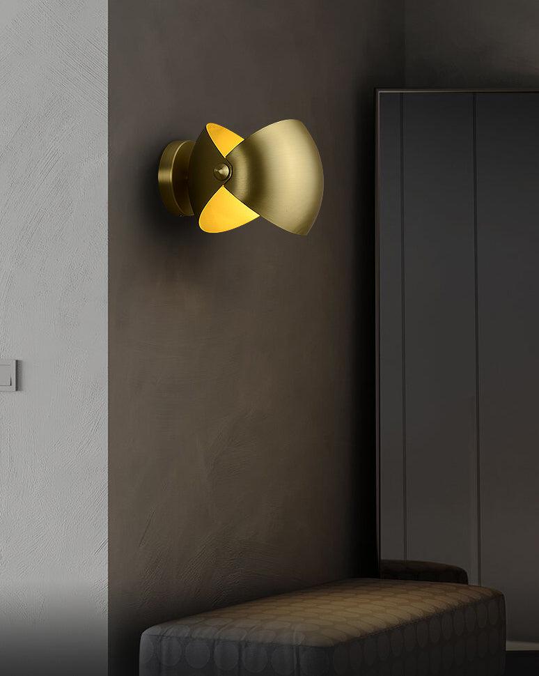 Casirette aplique de pared elegante en latón