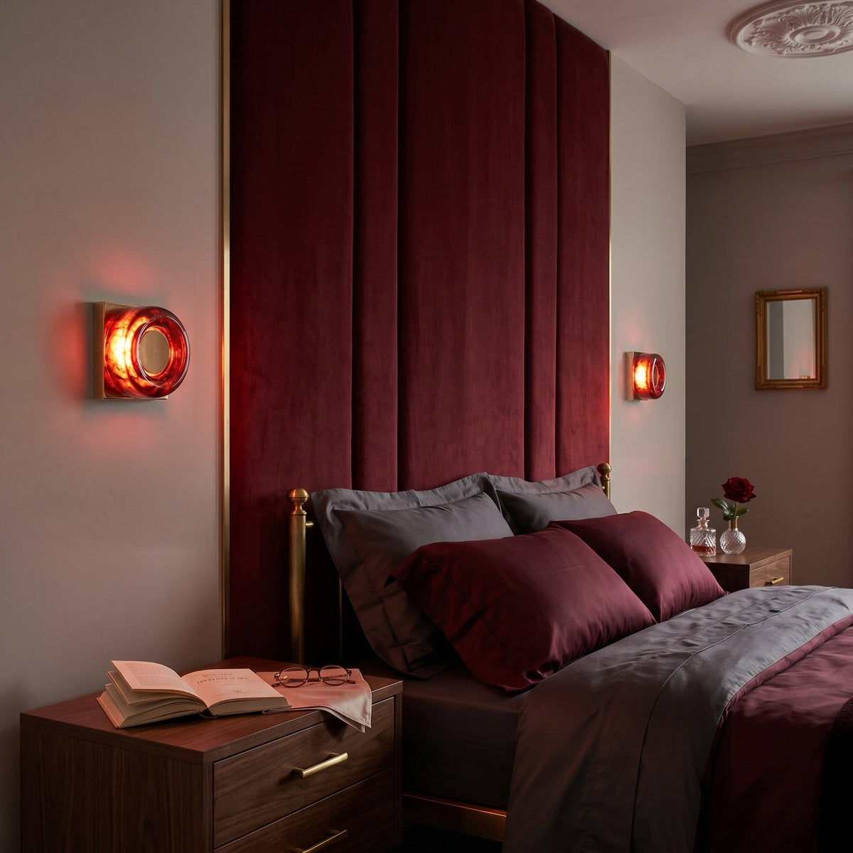 Eisner aplique de pared rojo