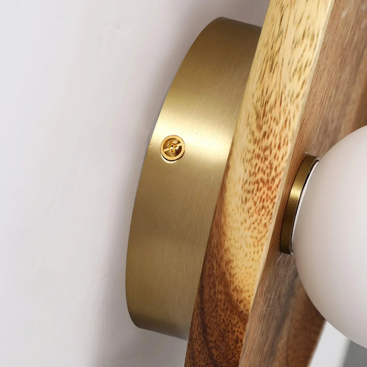 Ligno  Wall Lamp Natural Wood Glass
