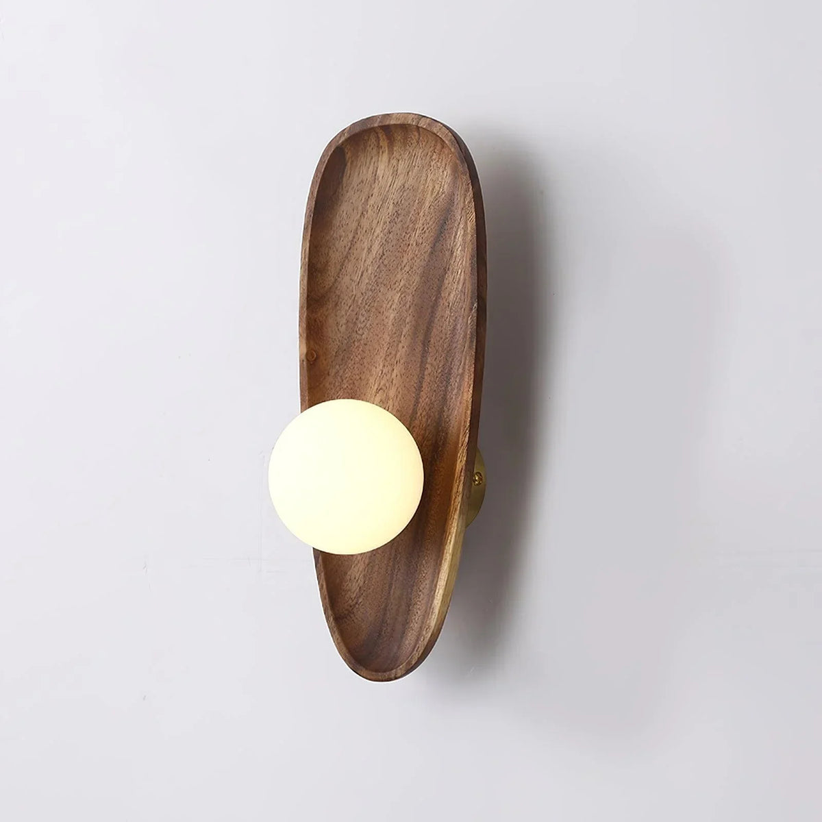 Ligno  Wall Lamp Natural Wood Glass