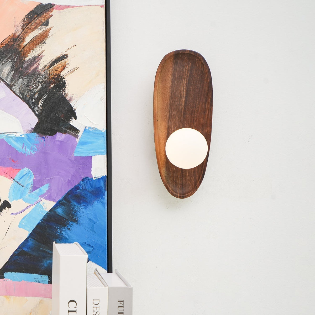 Sylaise aplique de pared moderno minimalista de madera y vidrio