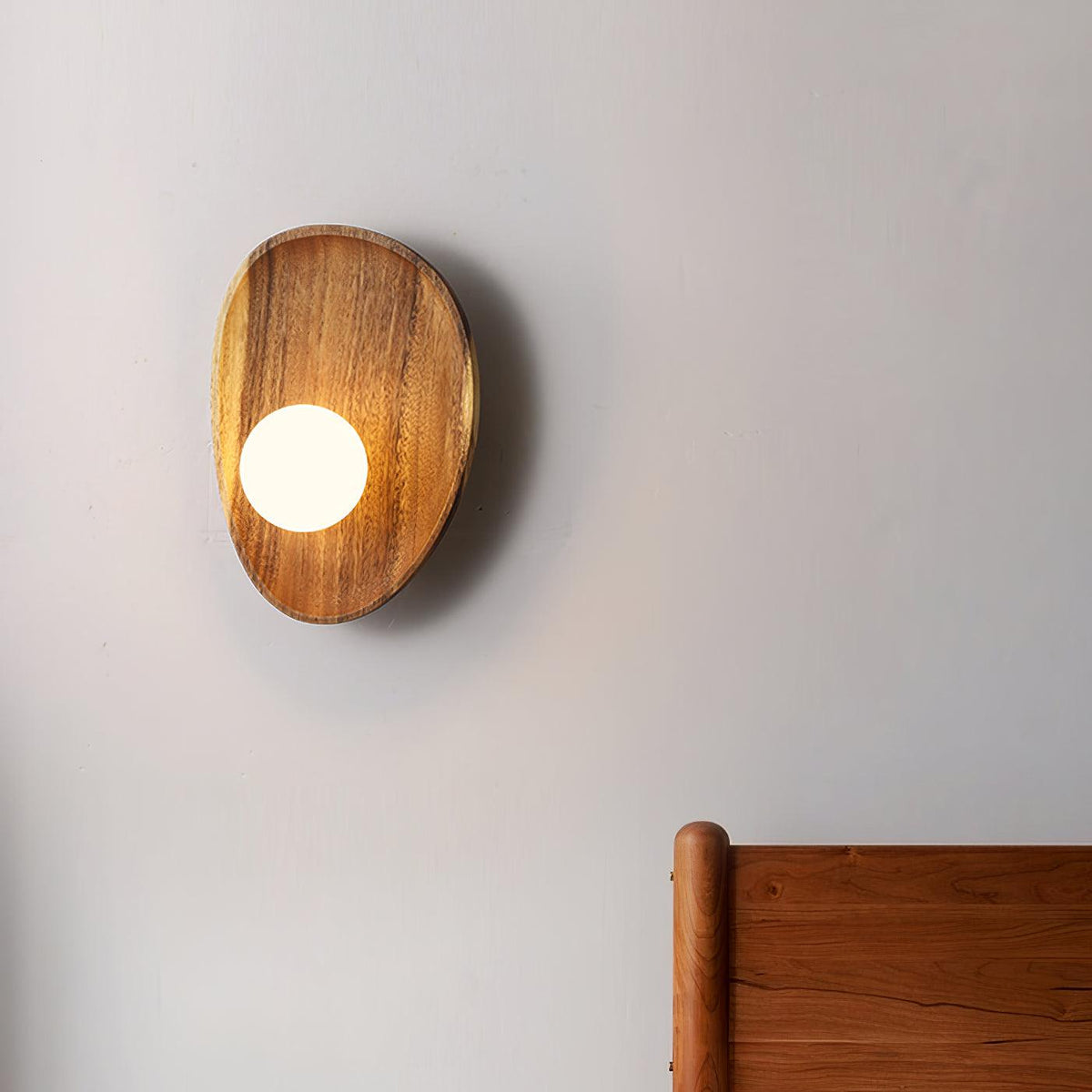 Sylaise aplique de pared moderno minimalista de madera y vidrio