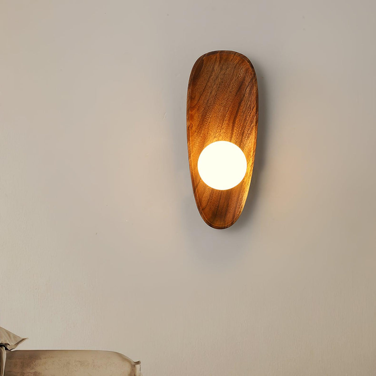 Sylaise aplique de pared moderno minimalista de madera y vidrio