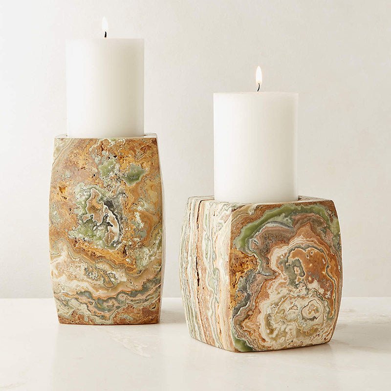 Orson Soporte de velas Onyx
