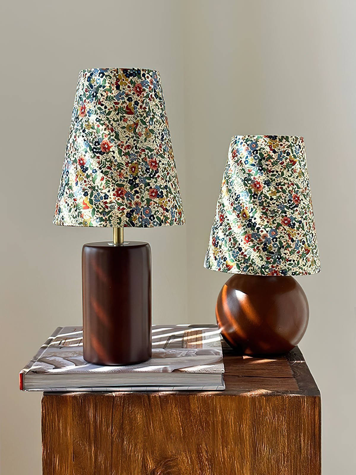 Elvivelia lámpara de mesa Vintage de madera