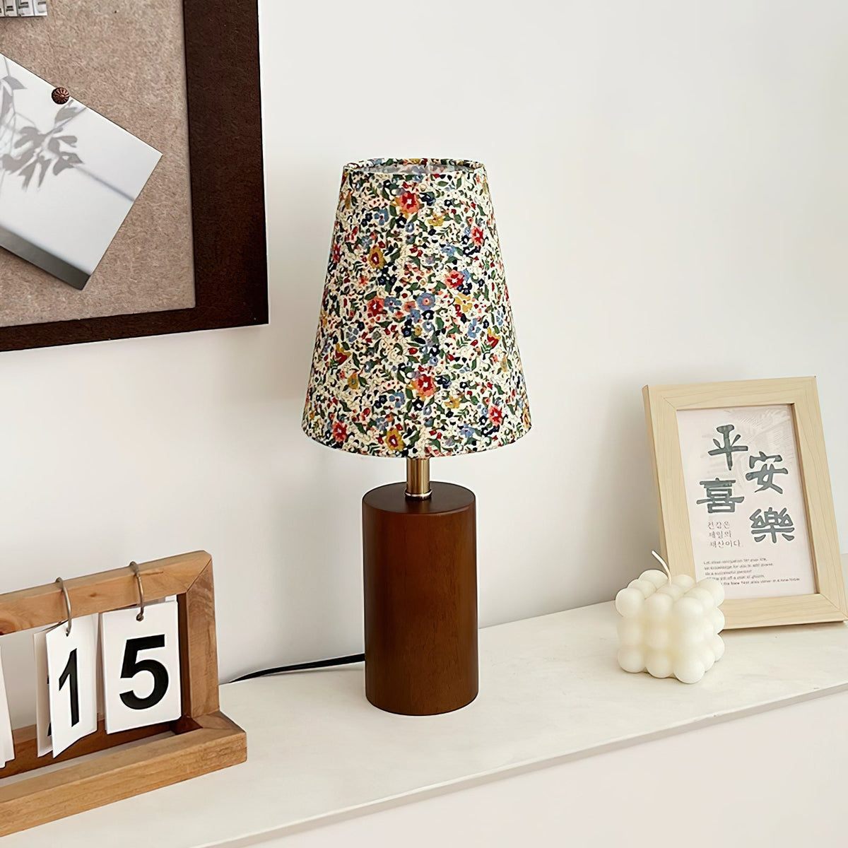 Elvivelia lámpara de mesa Vintage de madera