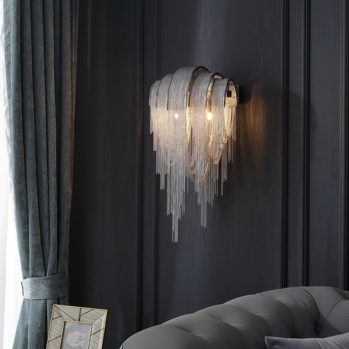 Chains aplique de pared Postmodern de lujo Tassel