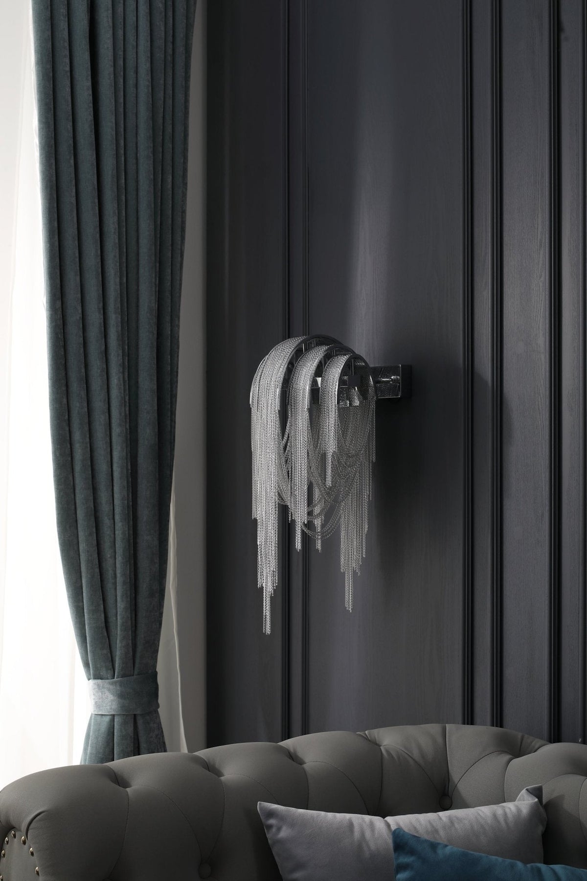 Chains aplique de pared Postmodern de lujo Tassel