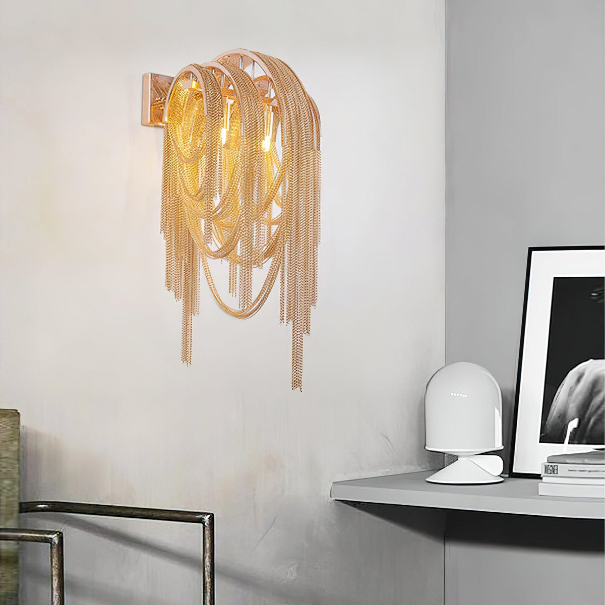 Chains aplique de pared Postmodern de lujo Tassel