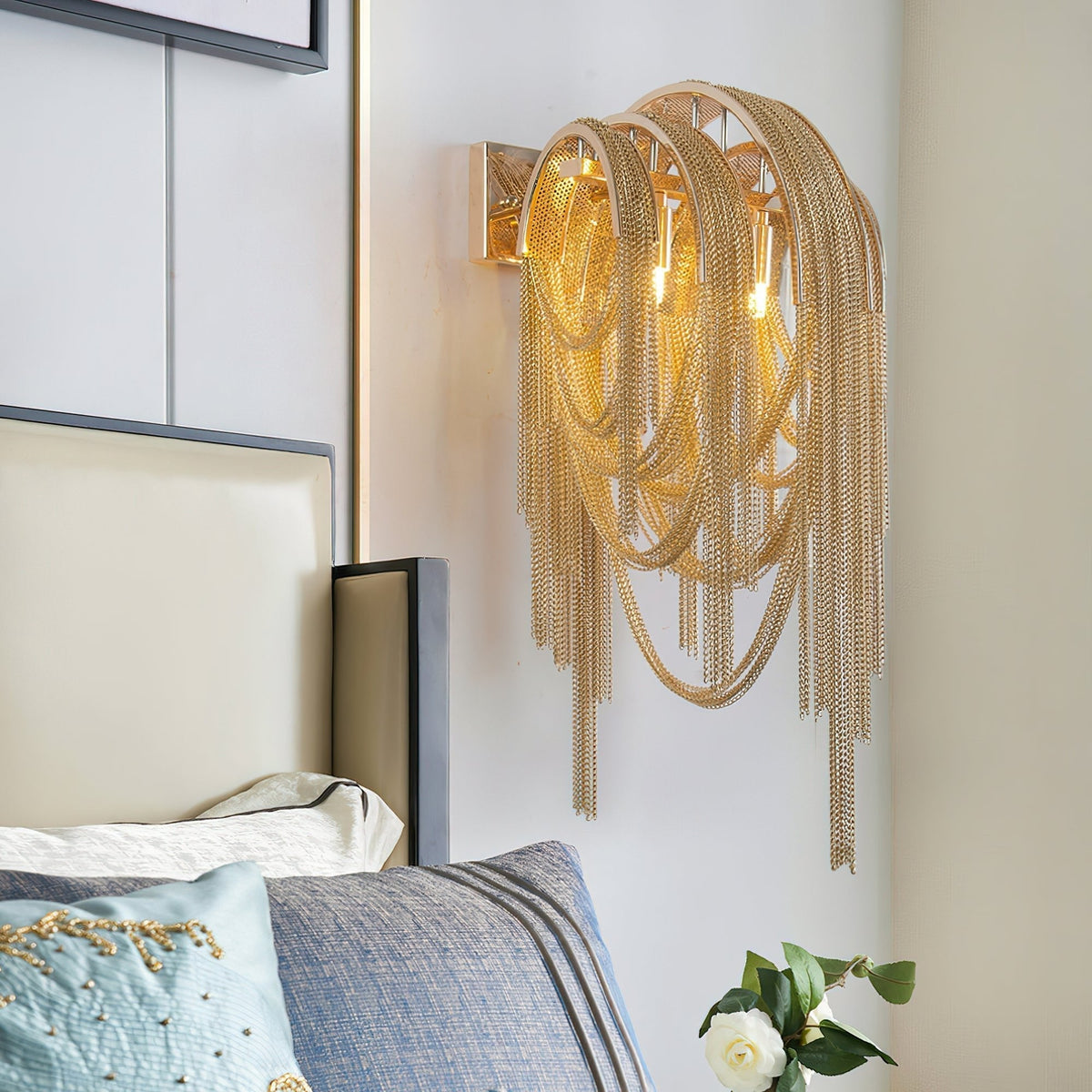 Chains aplique de pared Postmodern de lujo Tassel