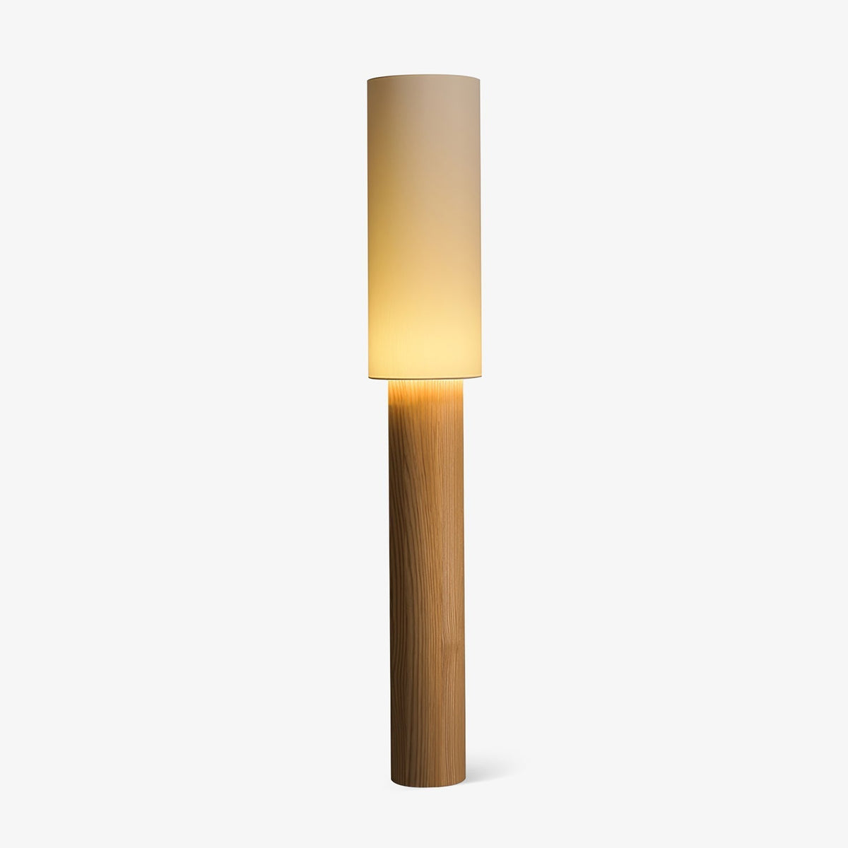 Uvynir lámpara de pie cilíndrica de madera