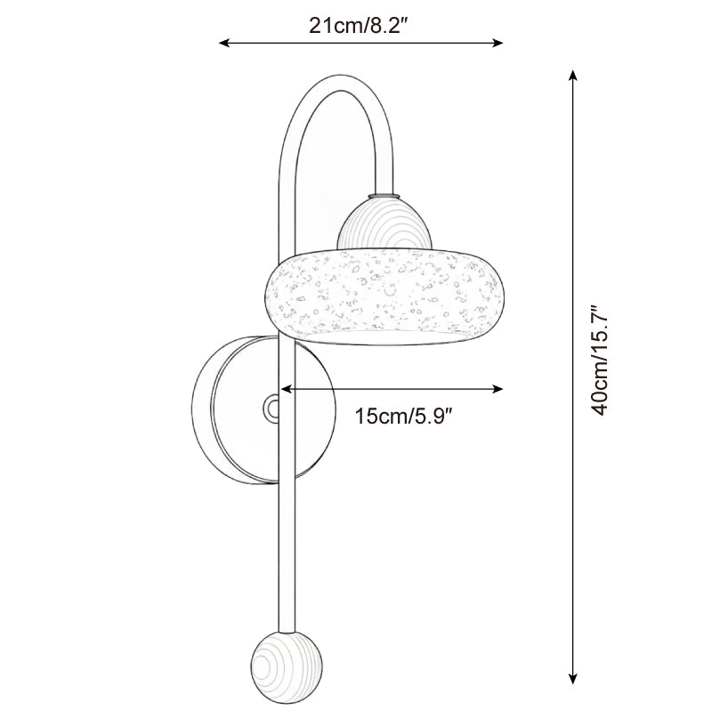 Noruaria aplique de pared