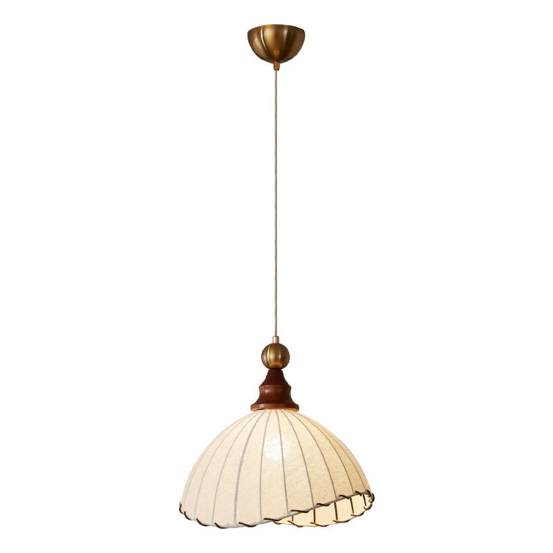 Earian lámpara colgante elegante de madera y tejido