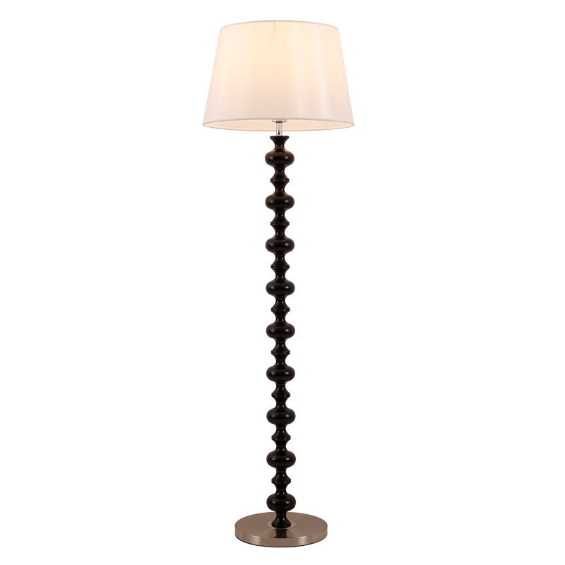 Rildes lámpara de pie de madera y tejido
