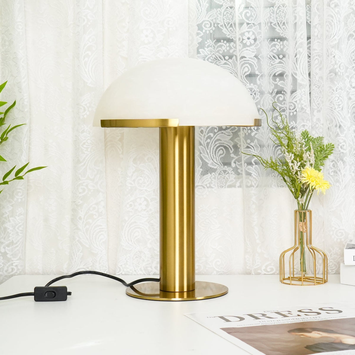 Keir lámpara de mesa de alabastro