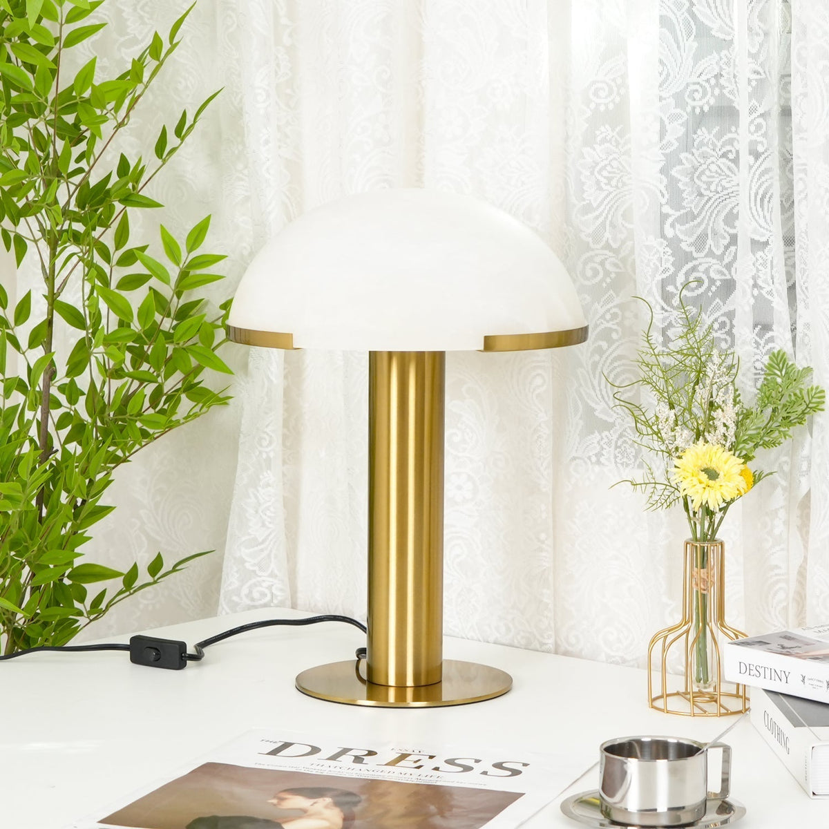 Keir lámpara de mesa de alabastro