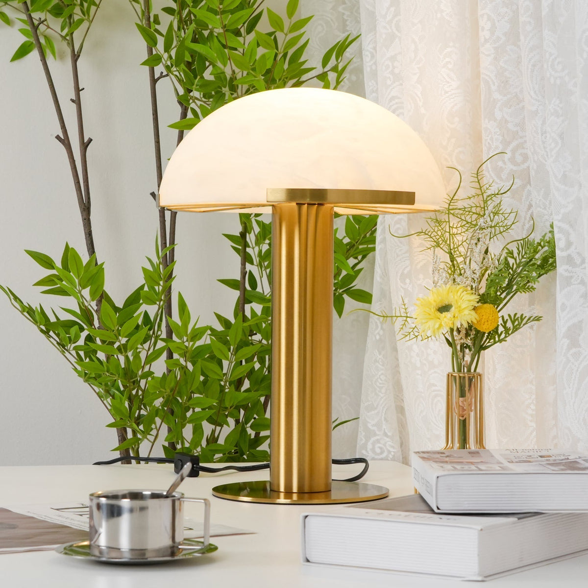Keir lámpara de mesa de alabastro