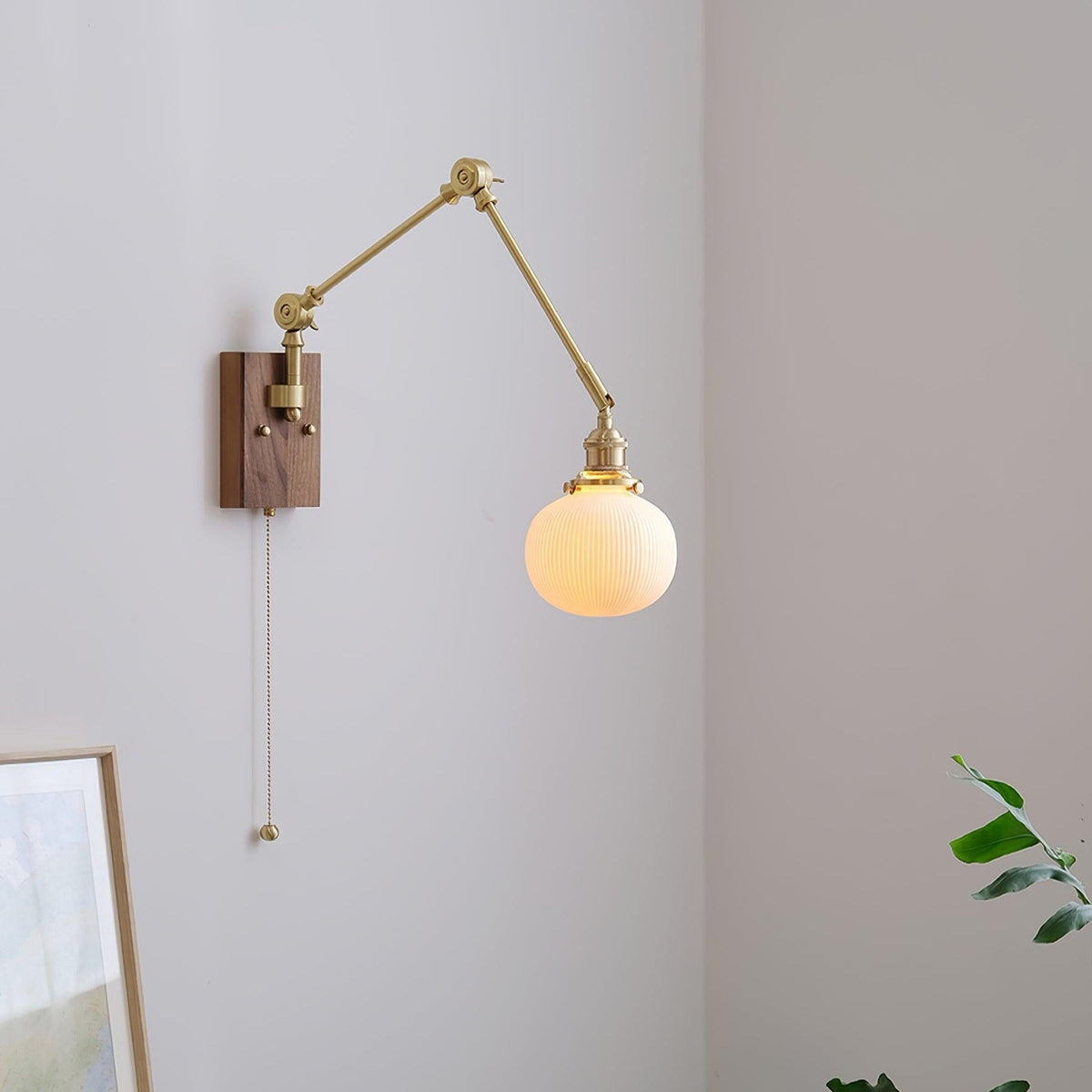 Vetra aplique de pared vintage regulable con brazo oscilante