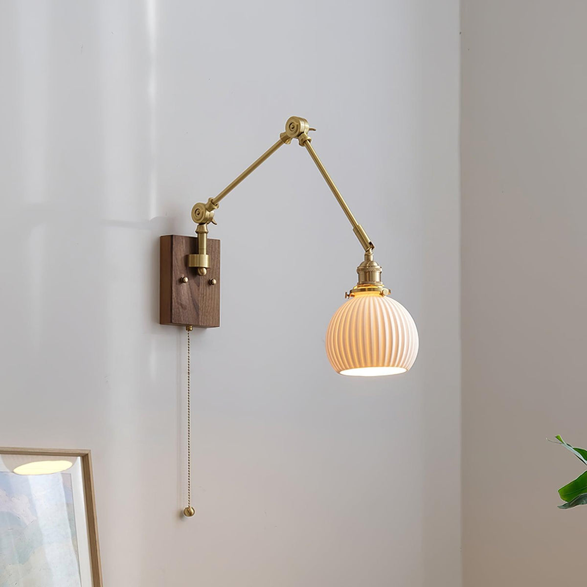 Vetra aplique de pared vintage regulable con brazo oscilante