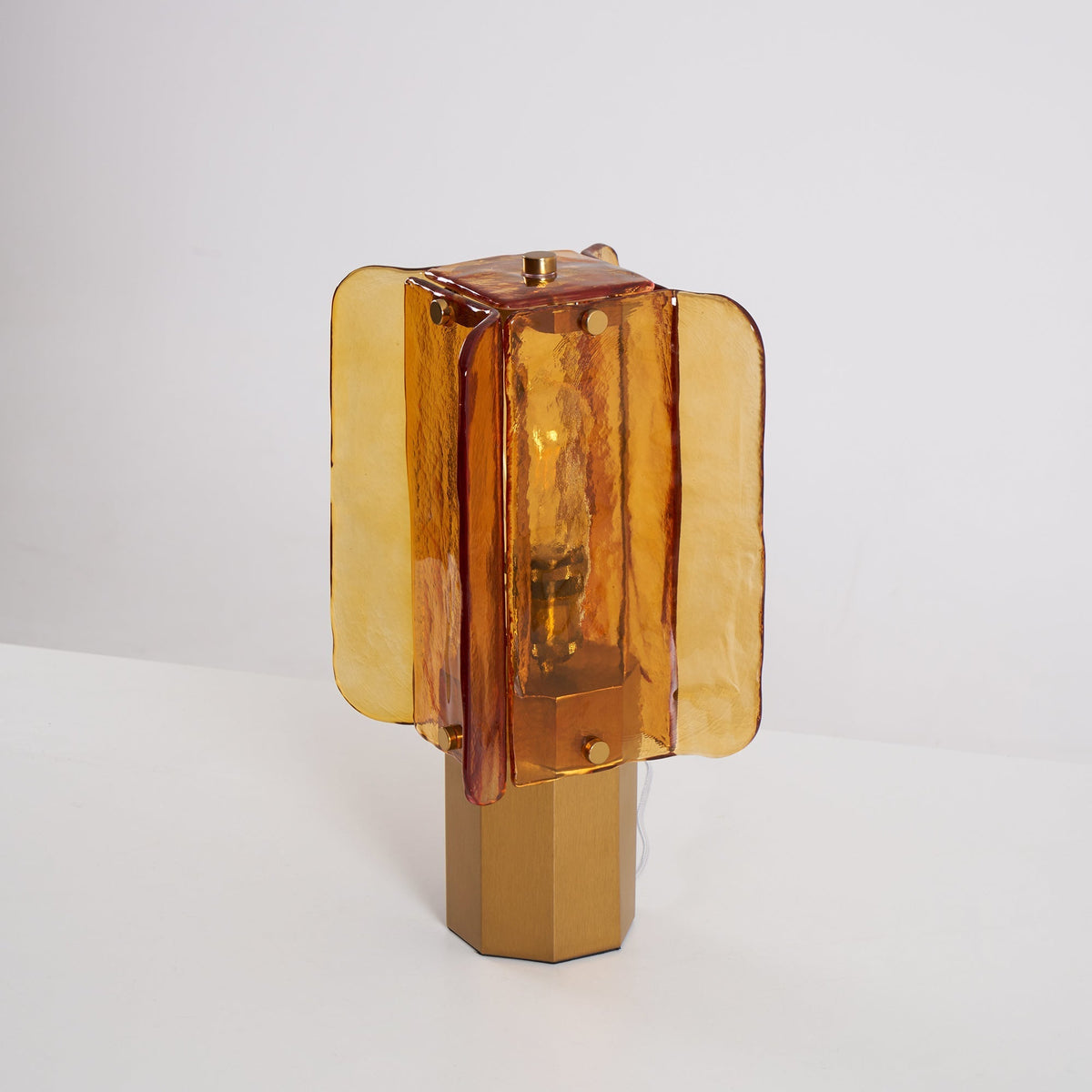 Yentix lámpara de mesa de vidrio