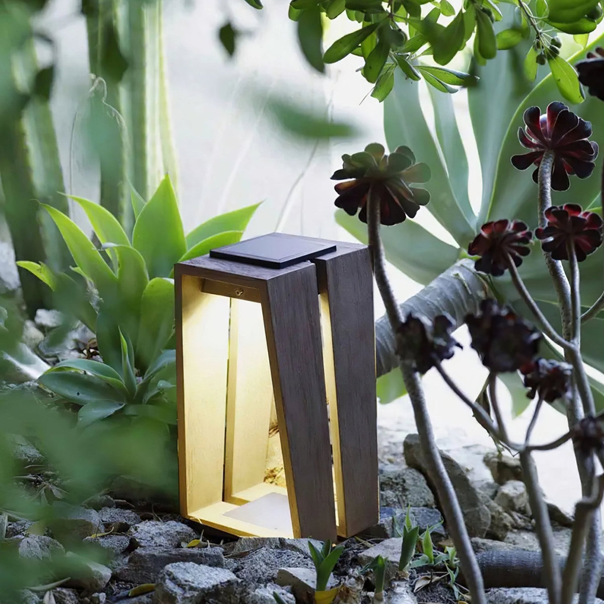 Kovara Solar exterior Bollard Light