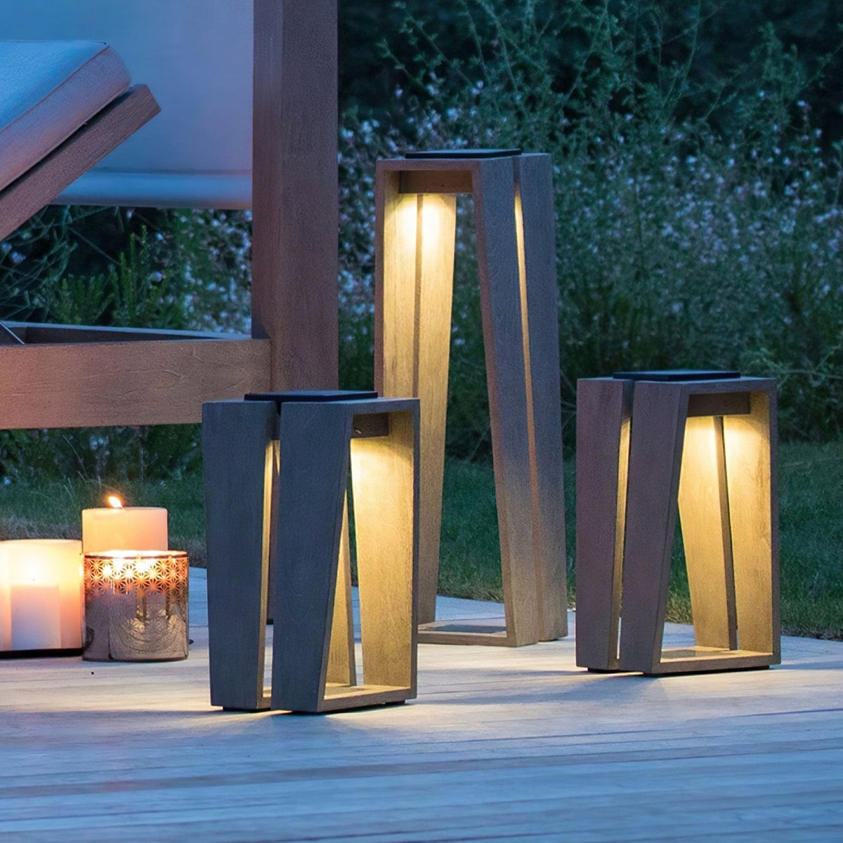 Kovara Solar exterior Bollard Light