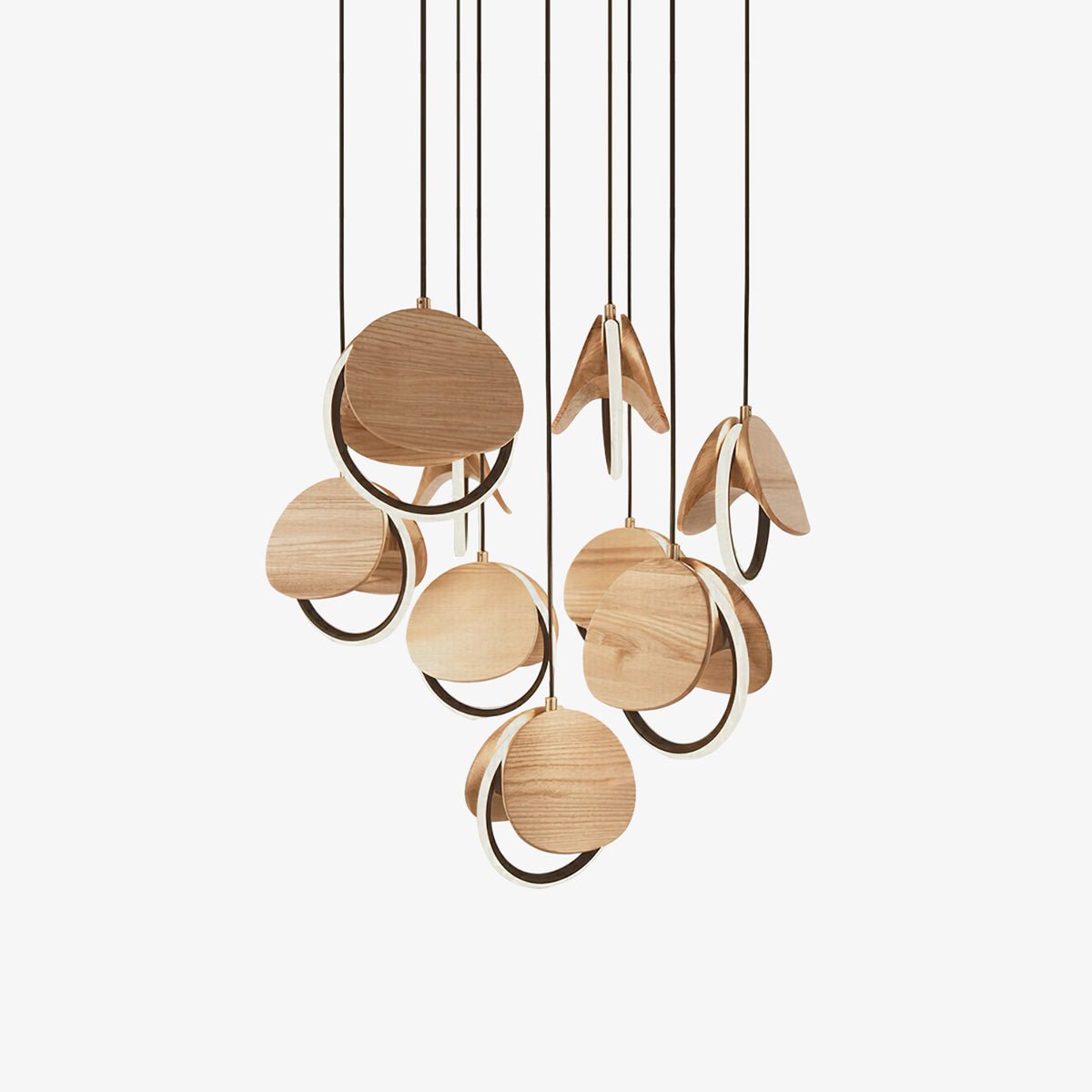 Avvelen lámpara colgante geométrica de madera