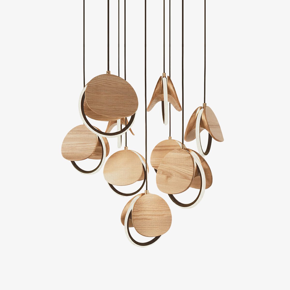 Avvelen lámpara colgante geométrica de madera