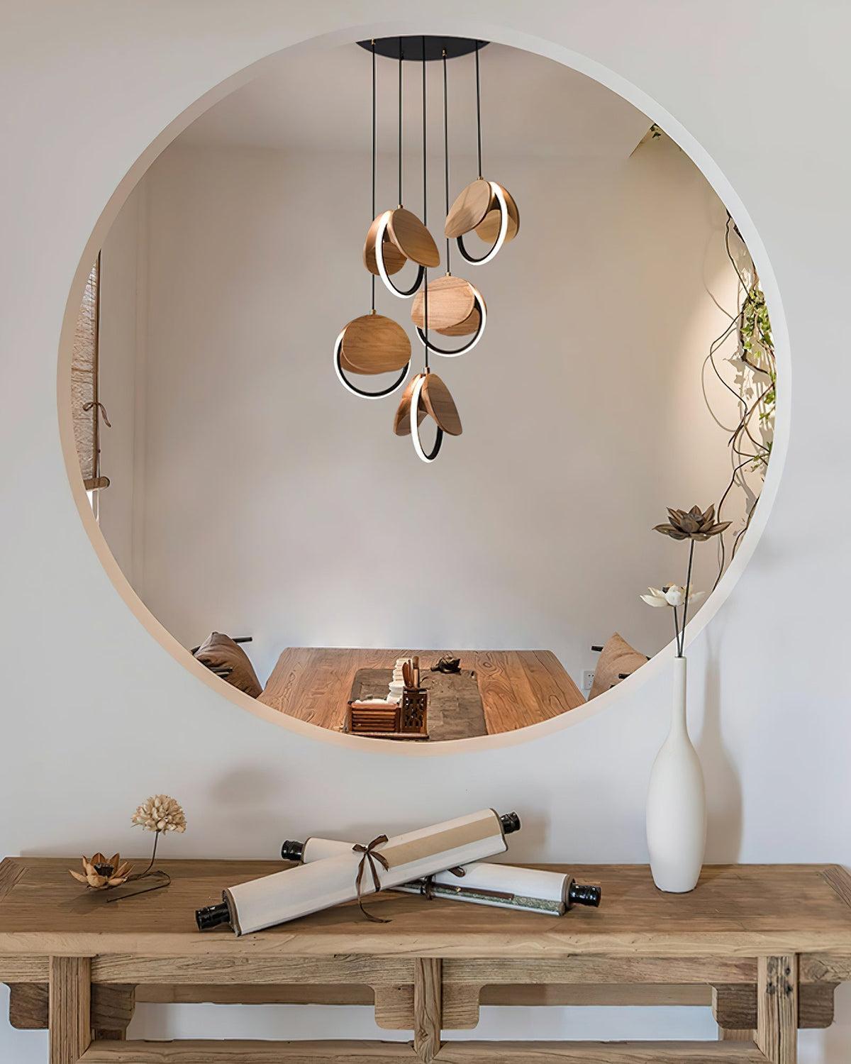 Avvelen lámpara colgante geométrica de madera
