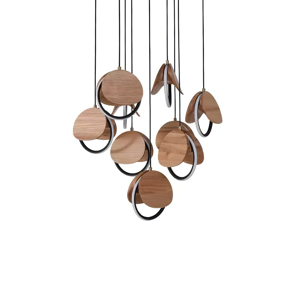 Avvelen lámpara colgante geométrica de madera