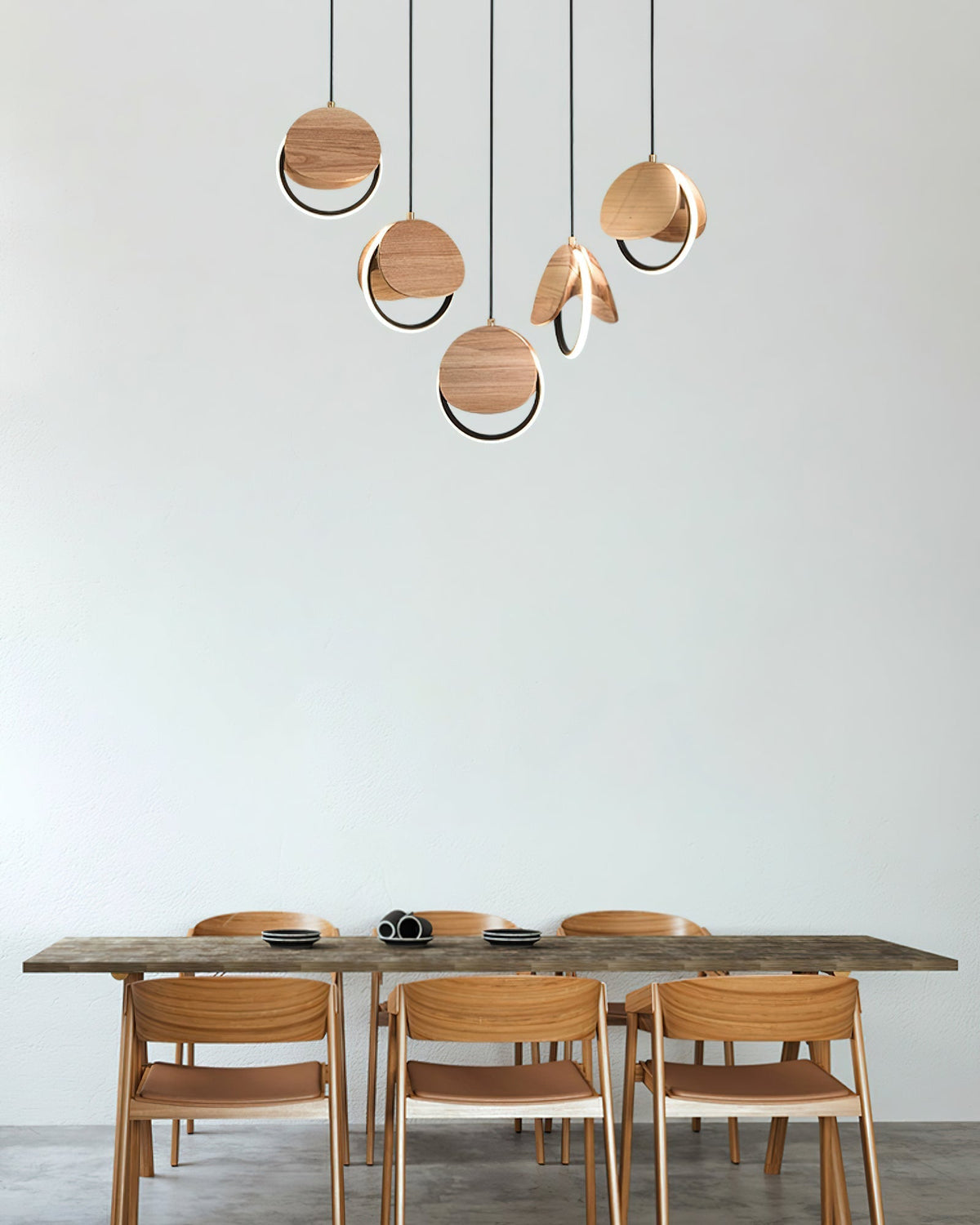 Avvelen lámpara colgante geométrica de madera