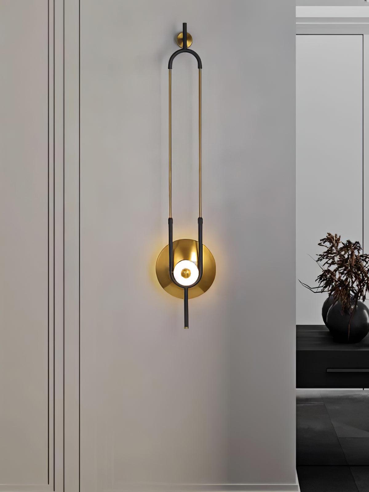 Ivory aplique de pared moderno minimalista anillo de mármol