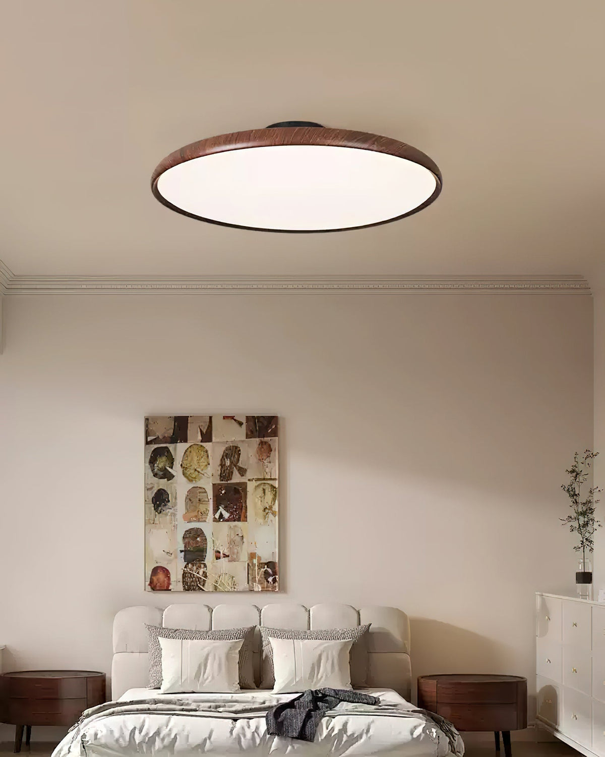 Aira lámpara de techo ovalada semi-flush