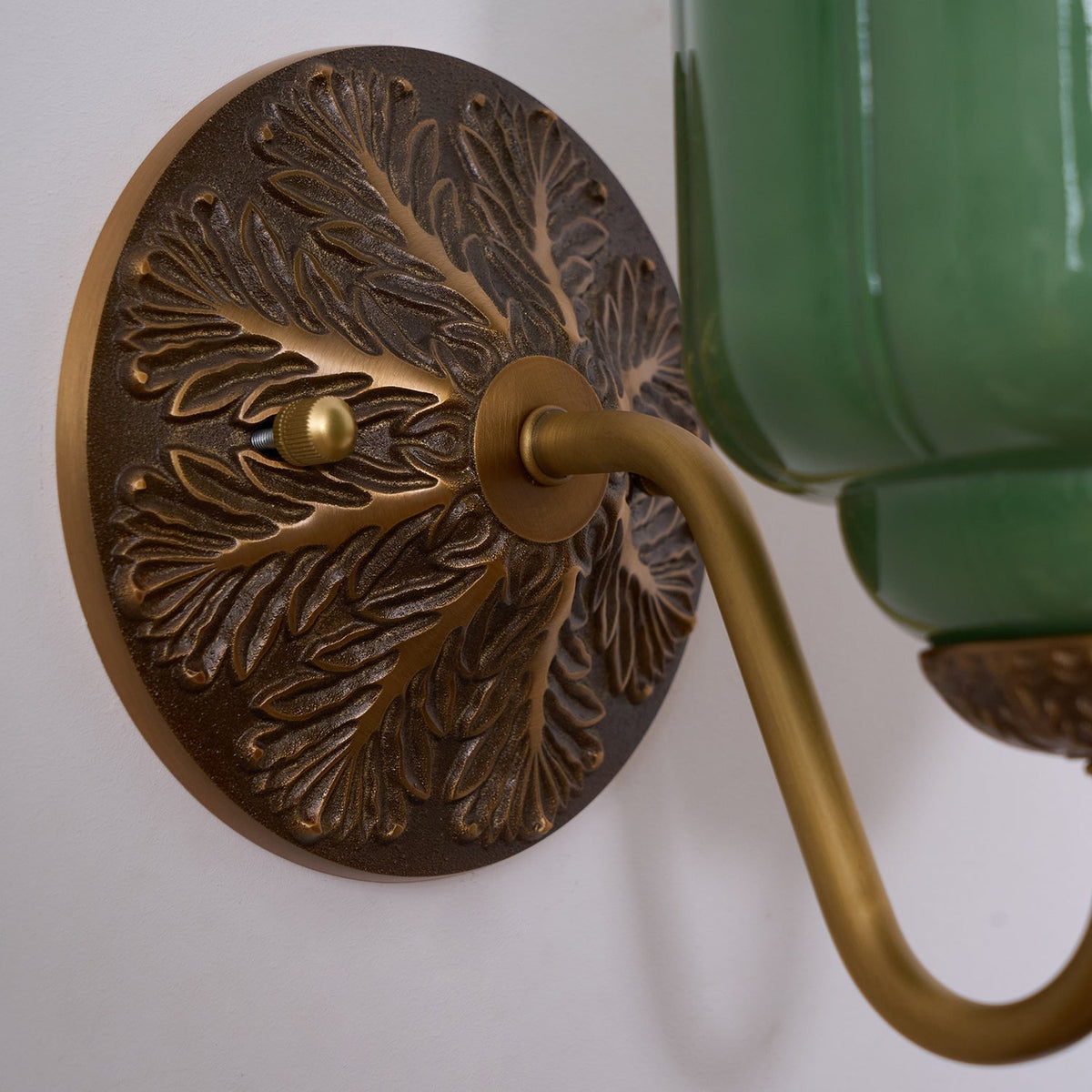 Melvane aplique de pared Vintage de vidrio rosa